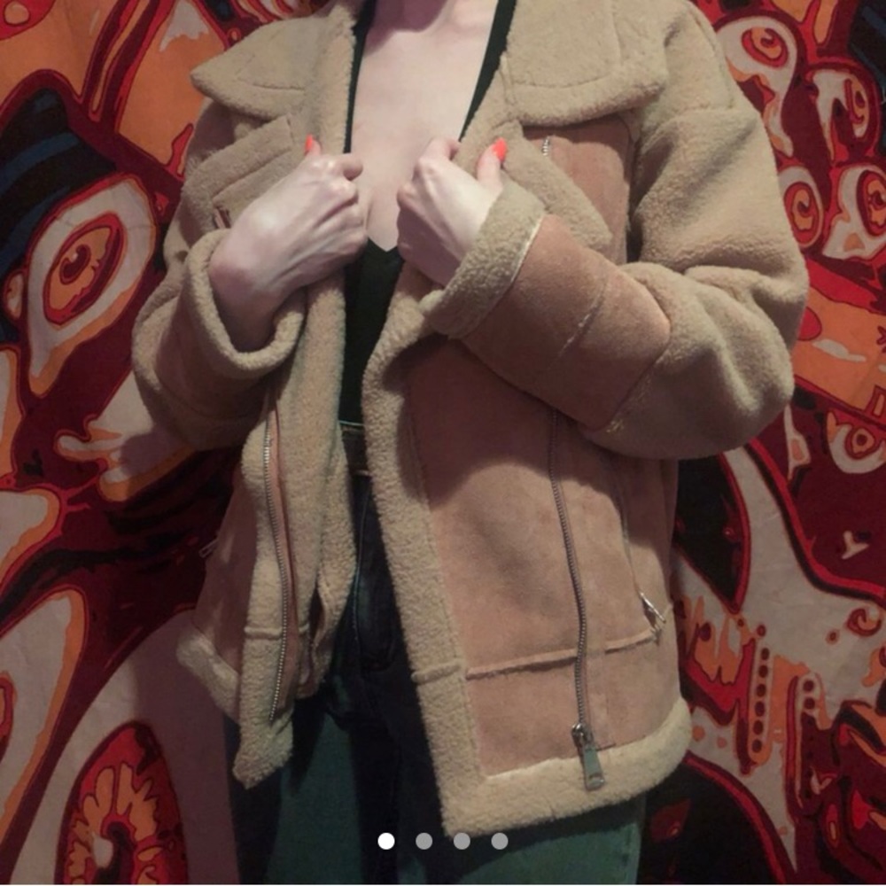 Camel colored coat/jacket from Nasty Gal.